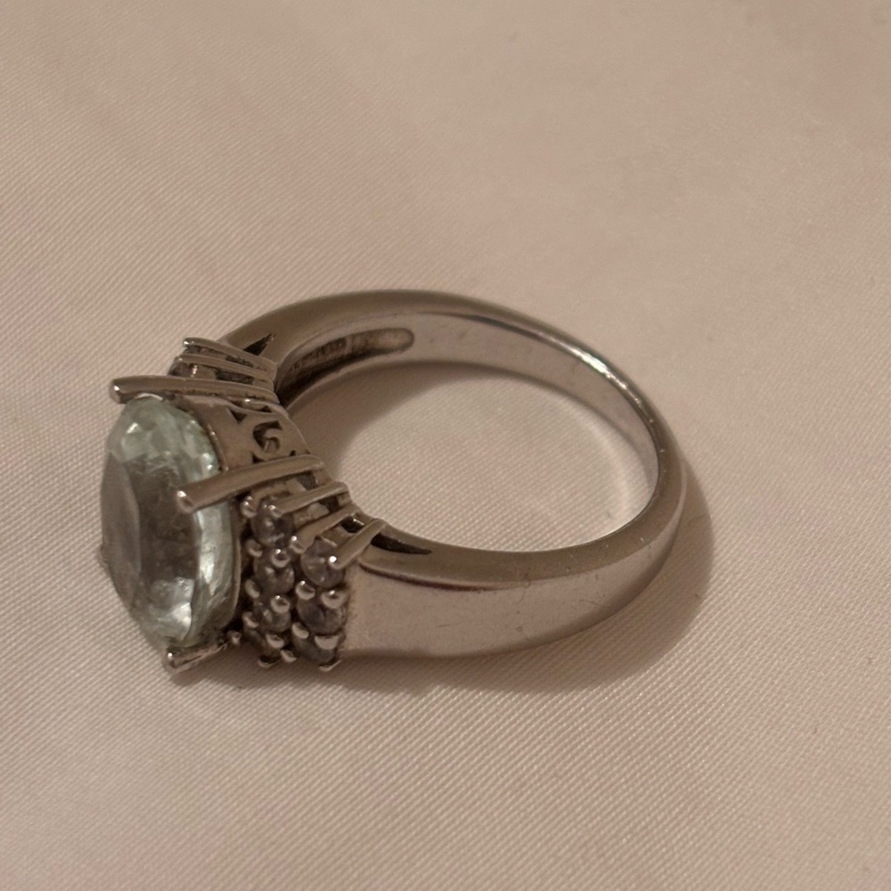 Gemstone Sterling silver Ring Size 6